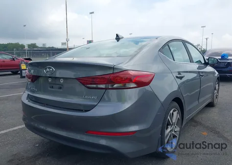 2018 Hyundai Elantra Limited from USA, damaged, VIN 5NPD84LF3JH351068